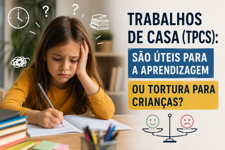 Criança preocupada com dificuldade a fazer trabalhos de casa.